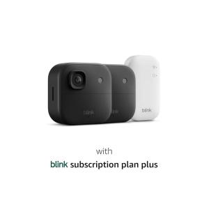 imageBlink Outdoor 2K newest model  2K video resolution AIpowered smart detection and noise cancellation Sync Module included  2 camera system Black