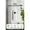 image:imageBlink Video Doorbell 2K newest model with1Year Basic plan Headtotoe HD view twoyear battery life and simple setup Sync Module Core included  System White