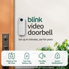 image:imageBlink Video Doorbell with 1Year Basic plan  Headtotoe HD view twoyear battery life and simple setup Sync Module Core included  System White