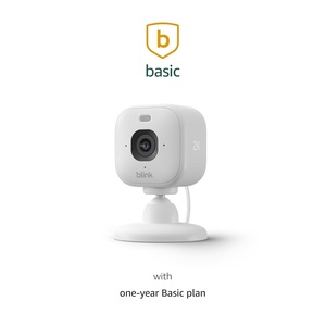 image:imageBlink Mini 2K newest model with 1Year Basic plan  Plugin Home amp Pet Security Camera with 2K video resolution color night vision enhanced audio motion detection  1 camera White