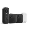 image:imageBlink Outdoor 4 and Wired Doorbell 2K newest model  Twoyear battery 1080p cameras and 2K hardwired doorbell Sync Module Core included  2 Cameras  Doorbell Black