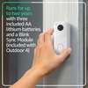 image:imageBlink Video Doorbell  Outdoor 4  Wireless smart security cameras headtotoe HD view twoyear battery life Sync Module Core included  1 camera system  Video Doorbell
