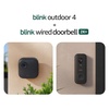 image:imageBlink Outdoor 4 and Wired Doorbell 2K newest model  Twoyear battery 1080p cameras and 2K hardwired doorbell Sync Module Core included  5 Cameras  Doorbell Black