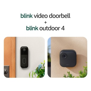image:imageBlink Video Doorbell  Outdoor 4  Wireless smart security cameras headtotoe HD view twoyear battery life Sync Module Core included  5 camera system  Video Doorbell