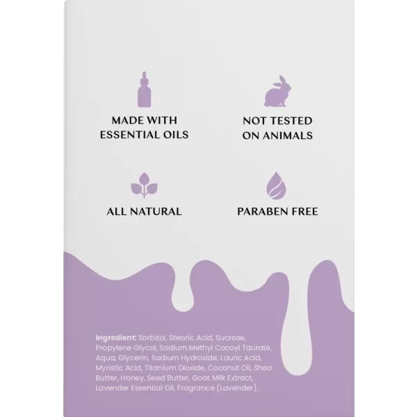 Body Restore Goat Milk Soap with Coconut Oil ampamp Shea Butter Lavender 3 Pack For Dry Sensitive Itchy Skin All Natural Rich In Vitamins Soap Bar for Women Men Kids ampamp Baby