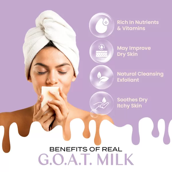Body Restore Goat Milk Soap with Coconut Oil ampamp Shea Butter Lavender 3 Pack For Dry Sensitive Itchy Skin All Natural Rich In Vitamins Soap Bar for Women Men Kids ampamp Baby