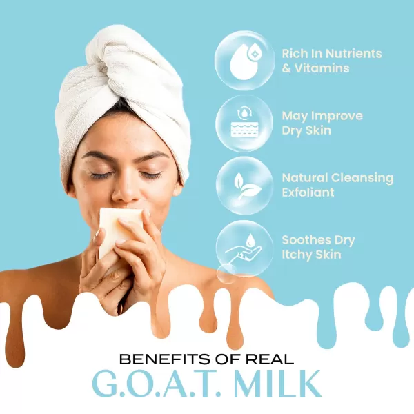Body Restore Goat Milk Soap with Coconut Oil ampamp Shea Butter Peppermint 2 Pack For Dry Sensitive Itchy Skin All Natural Rich In Vitamins Soap Bar for Women Men Kids ampamp Baby
