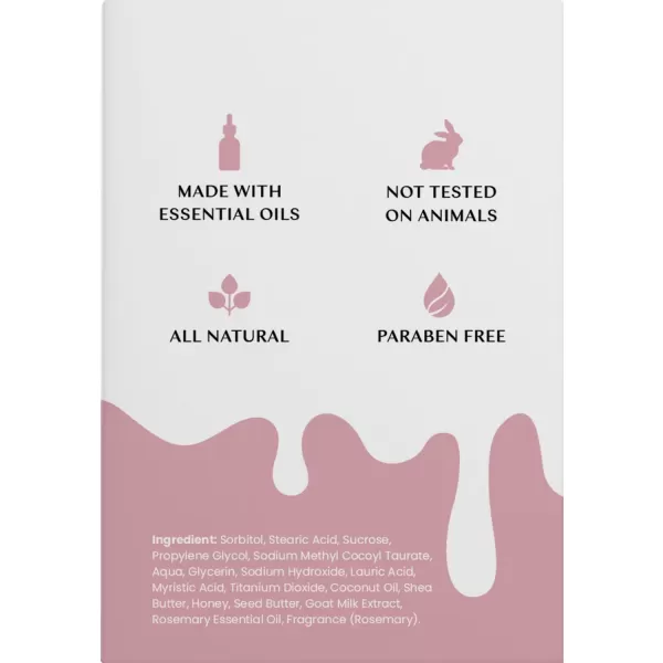 Body Restore Goat Milk Soap with Coconut Oil ampamp Shea Butter Rosemary 2 Pack For Dry Sensitive Itchy Skin All Natural Rich In Vitamins Soap Bar for Women Men Kids ampamp Baby