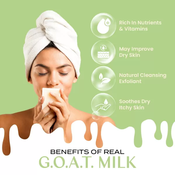 Body Restore Goat Milk Soap with Coconut Oil ampamp Shea Butter Tea Tree 2 Pack For Dry Sensitive Itchy Skin All Natural Rich In Vitamins Soap Bar for Women Men Kids ampamp Baby