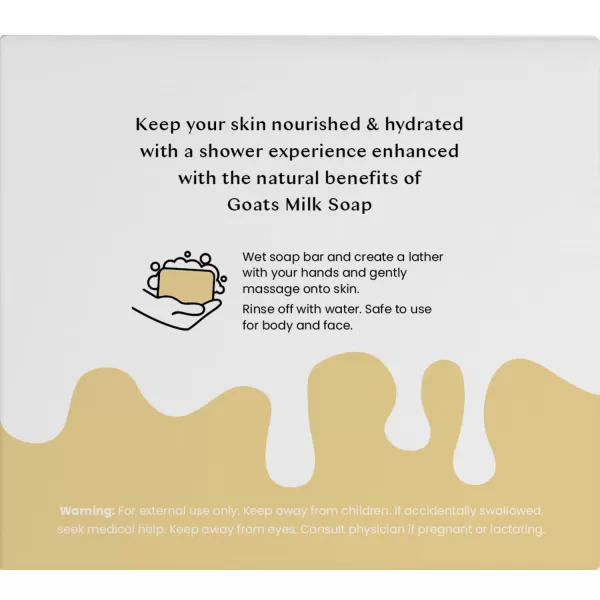 Body Restore Goat Milk Soap with Coconut Oil ampamp Shea Butter Vanilla 3 Pack For Dry Sensitive Itchy Skin All Natural Rich In Vitamins Soap Bar for Women Men Kids ampamp Baby