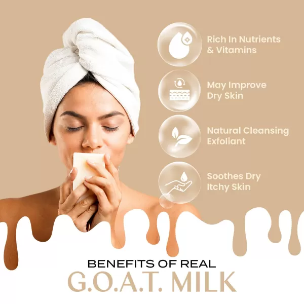 Body Restore Goat Milk Soap with Coconut Oil ampamp Shea Butter Vanilla 3 Pack For Dry Sensitive Itchy Skin All Natural Rich In Vitamins Soap Bar for Women Men Kids ampamp Baby