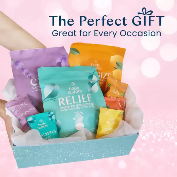 Body Restore Shower Steamers Aromatherapy  15 Count  Relaxation Birthday Gifts for Women and Men Stress Relief and Luxury Self Care  Amore