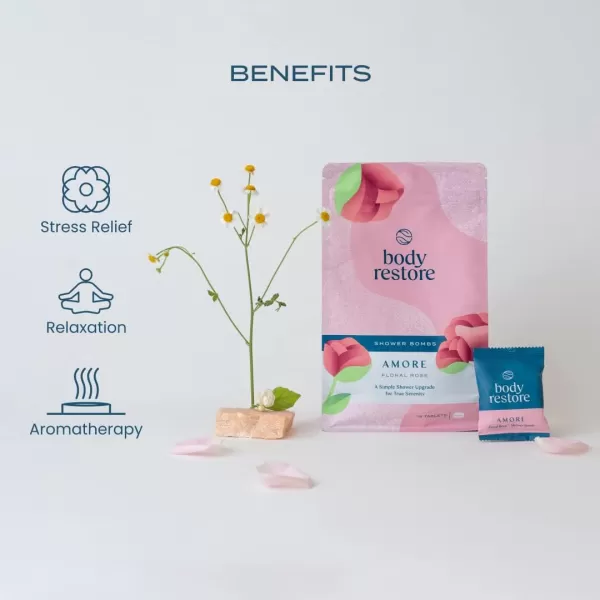 Body Restore Shower Steamers Aromatherapy 15 Packs x 2 Gifts for Mom Gifts for Women ampamp Men Shower Bath Bombs Lavender Rose Essential Oils Stress Relief