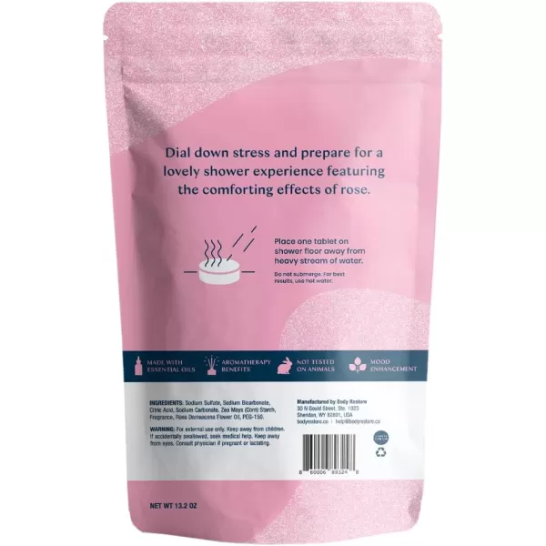 Body Restore Shower Steamers Aromatherapy 15 Packs x 2 Gifts for Mom Gifts for Women ampamp Men Shower Bath Bombs Lavender Rose Essential Oils Stress Relief