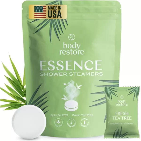 Body Restore Shower Steamers Aromatherapy 15 Pack  Relaxation Birthday Gifts for Women and Men Travel Essentials Stress Relief and Self Care  Essence