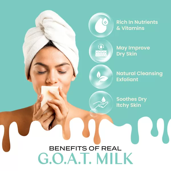 Body Restore Goat Milk Soap with Coconut Oil ampamp Shea Butter Eucalyptus 3 Pack For Dry Sensitive Itchy Skin All Natural Rich In Vitamins Soap Bar for Women Men Kids ampamp Baby