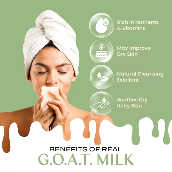 Body Restore Goat Milk Soap with Coconut Oil ampamp Shea Butter Green Tea 2 Pack For Dry Sensitive Itchy Skin All Natural Rich In Vitamins Soap Bar for Women Men Kids ampamp Baby