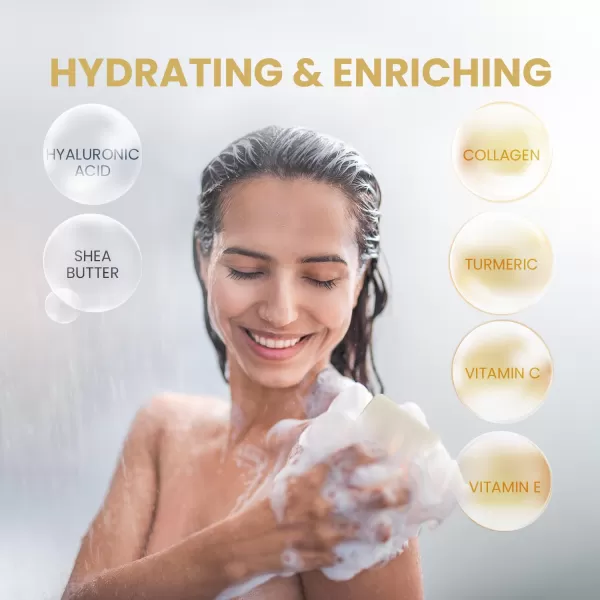 Body Restore Kojic Acid Soap Grapefruit 2 Pack with Vitamin CE Shea Butter Collagen Hyaluronic Acid Turmeric Retinol For Dark Spots All Natural Soap Bar Paraben FreeVanilla