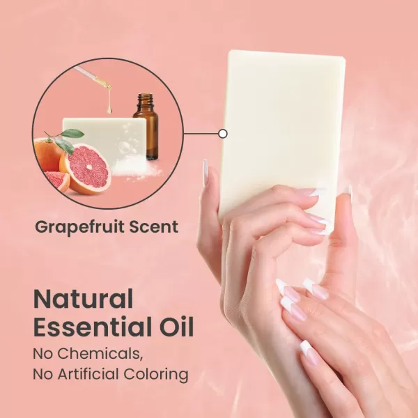 Body Restore Kojic Acid Soap Grapefruit 2 Pack with Vitamin CE Shea Butter Collagen Hyaluronic Acid Turmeric Retinol For Dark Spots All Natural Soap Bar Paraben FreeGrapefruit