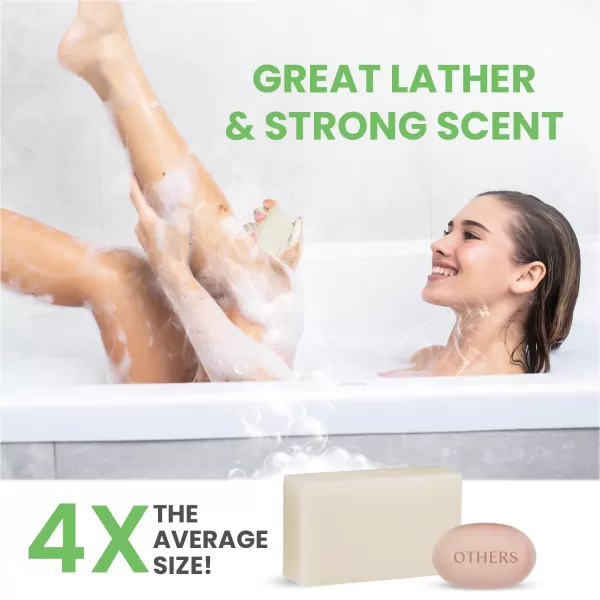 Body Restore Kojic Acid Soap Peppermint 2 Pack with Vitamin CE Shea Butter Collagen Hyaluronic Acid Turmeric Retinol For Dark Spots All Natural Soap Bar Paraben FreeBergamot