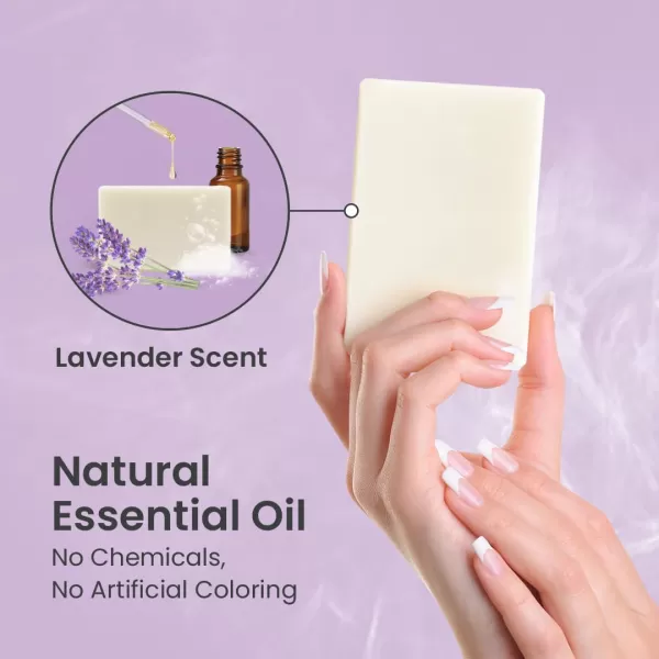 Body Restore Kojic Acid Soap Peppermint 2 Pack with Vitamin CE Shea Butter Collagen Hyaluronic Acid Turmeric Retinol For Dark Spots All Natural Soap Bar Paraben FreeLavender