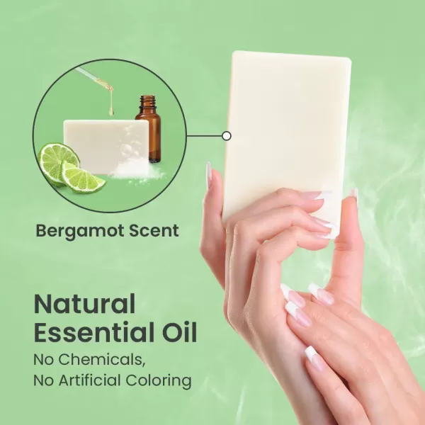 Body Restore Kojic Acid Soap Peppermint 2 Pack with Vitamin CE Shea Butter Collagen Hyaluronic Acid Turmeric Retinol For Dark Spots All Natural Soap Bar Paraben FreeBergamot