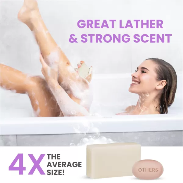 Body Restore Kojic Acid Soap Peppermint 2 Pack with Vitamin CE Shea Butter Collagen Hyaluronic Acid Turmeric Retinol For Dark Spots All Natural Soap Bar Paraben FreeLavender