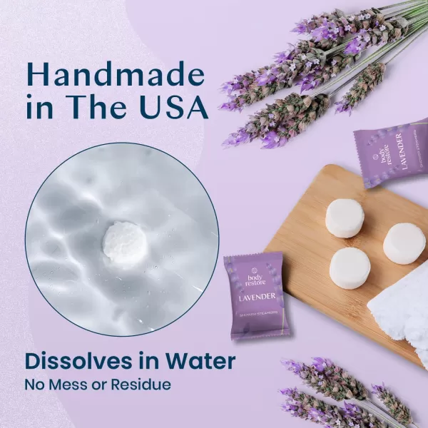 Body Restore Shower Steamers Aromatherapy 15 Pack  Relaxation Birthday Gifts for Women and Men Travel Essentials Stress Relief and Self Care  LavenderLavender