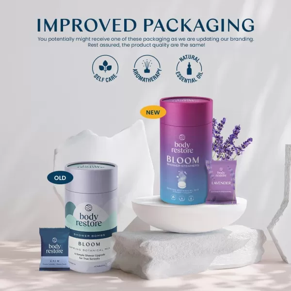 Body Restore Shower Steamers Aromatherapy 15 Pack  Relaxation Birthday Gifts for Women and Men Travel Essentials Stress Relief and Self Care  LavenderVariety