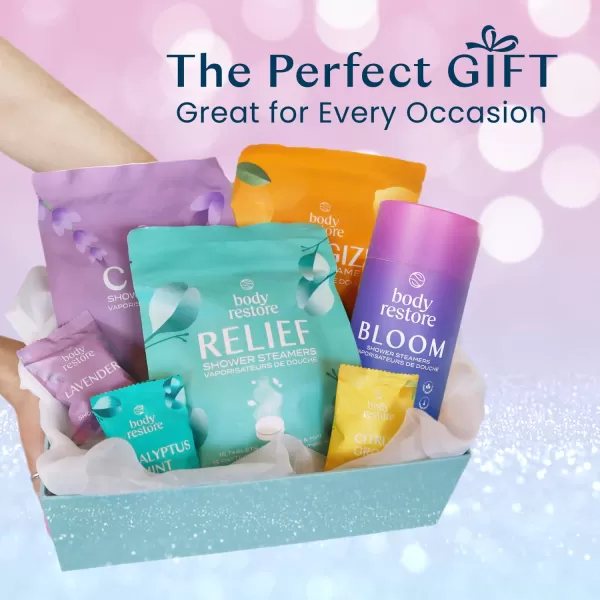 Body Restore Shower Steamers Aromatherapy 15 Pack  Relaxation Birthday Gifts for Women and Men Travel Essentials Stress Relief and Self Care  LavenderVariety