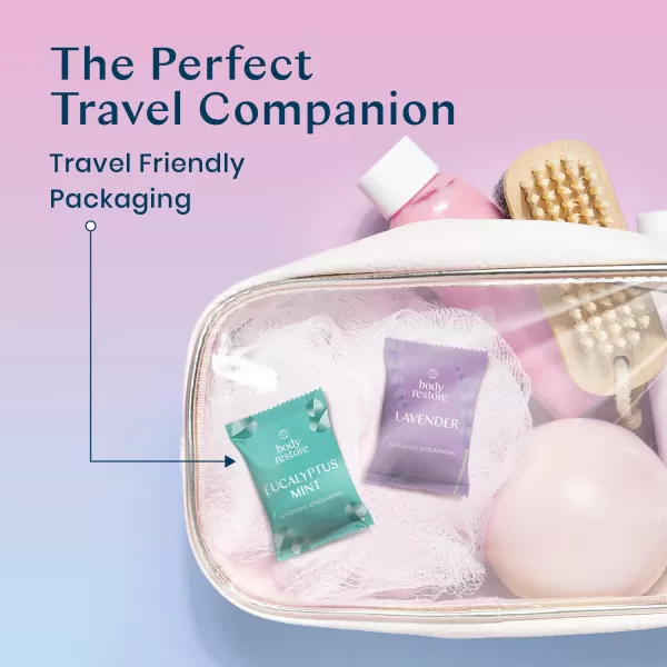 Body Restore Shower Steamers Aromatherapy 15 Pack  Relaxation Birthday Gifts for Women and Men Travel Essentials Stress Relief and Self Care  LavenderVariety