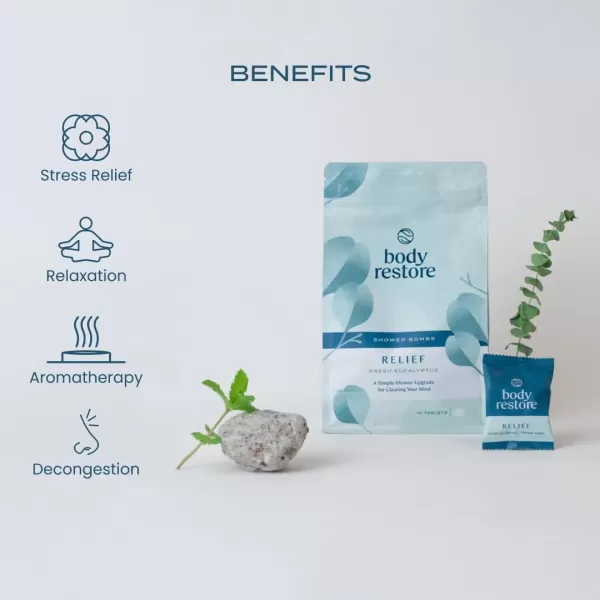Body Restore Shower Steamers Aromatherapy 15 Packs x 2  Gifts for Mom Gifts for Women ampamp Men Shower Bath Bombs Eucalyptus Tea Tree Essential Oils Stress Relief
