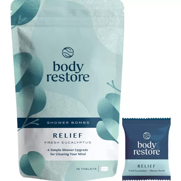 Body Restore Shower Steamers Aromatherapy 15 Packs x 3  Gifts for Mom Gifts for Women ampamp Men Shower Bath Bombs Eucalyptus Citrus Grove Lavender Essential Oils Stress Relief