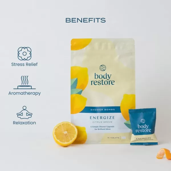 Body Restore Shower Steamers Aromatherapy 15 Packs x 3  Gifts for Mom Gifts for Women ampamp Men Shower Bath Bombs Eucalyptus Citrus Grove Lavender Essential Oils Stress Relief