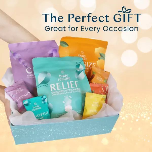 Body Restore Shower Steamers Aromatherapy 6 Pack  Relaxation Birthday Gifts for Women and Men Travel Essentials Stress Relief and Self Care  CitrusCitrus 15 Pack