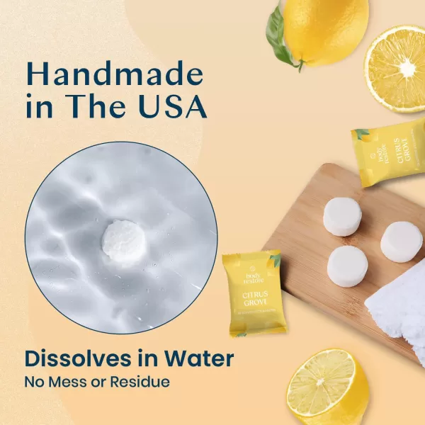 Body Restore Shower Steamers Aromatherapy 6 Pack  Relaxation Birthday Gifts for Women and Men Travel Essentials Stress Relief and Self Care  CitrusCitrus 15 Pack