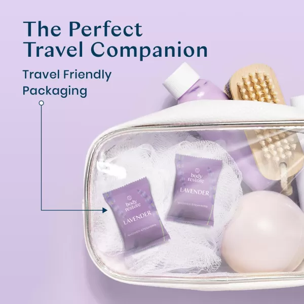 imageBody Restore Shower Steamers Aromatherapy 15 Pack  Relaxation Birthday Gifts for Women and Men Travel Essentials Stress Relief and Self Care  LavenderLavender