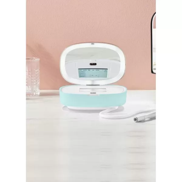 Trophy Skin UltradermMD  3 in 1 Home Spa Microdermabrasion  Deep Skin Exfoliator Machine with Real Diamond and Pore Extractor Tips  Rejuvenate Face Skin and Even Out Skin Tone  BlushMint