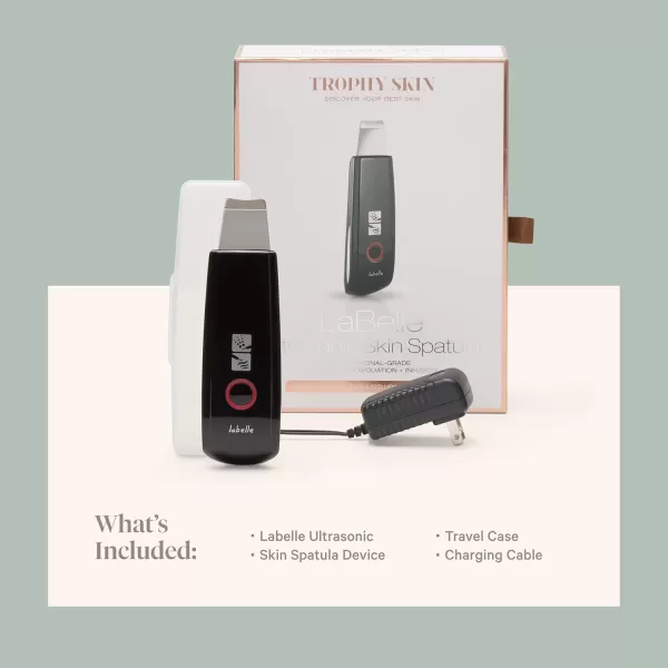 Trophy Skin Labelle Skin Spatula  Deep Clean Exfoliate and Infuse  Facial Scrubber