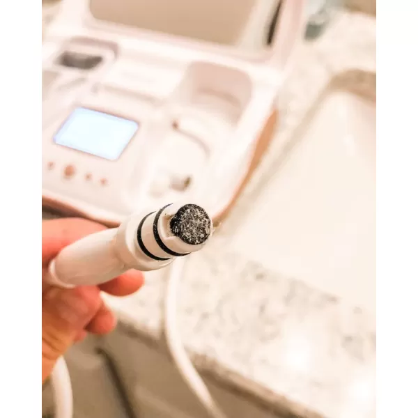Trophy Skin MicrodermMD  At Home Microdermabrasion Kit  Anti Aging and Acne Treatment  Contains Real Diamond and Pore Extractor Tips to Rejuvenate Skin and Reduce Acne Scars  BlushBlush