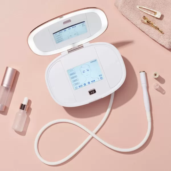 Trophy Skin UltradermMD  3 in 1 Home Spa Microdermabrasion  Deep Skin Exfoliator Machine with Real Diamond and Pore Extractor Tips  Rejuvenate Face Skin and Even Out Skin Tone  WhiteWhite