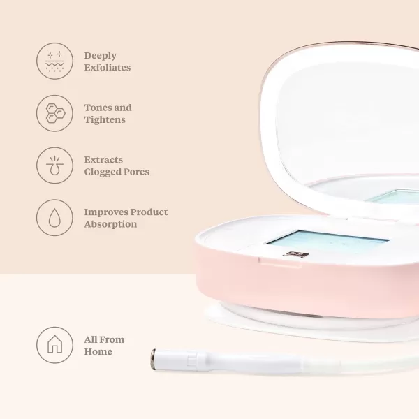 Trophy Skin UltradermMD  3 in 1 Home Spa Microdermabrasion  Deep Skin Exfoliator Machine with Real Diamond and Pore Extractor Tips  Rejuvenate Face Skin and Even Out Skin Tone  WhiteBlush