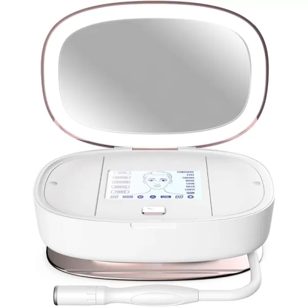 Trophy Skin UltradermMD  3 in 1 Home Spa Microdermabrasion  Deep Skin Exfoliator Machine with Real Diamond and Pore Extractor Tips  Rejuvenate Face Skin and Even Out Skin Tone  WhiteWhite