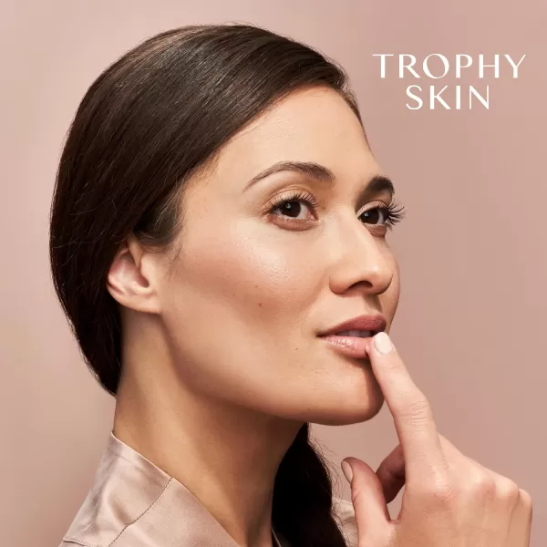 imageTrophy Skin JeNu Collagen Infusion Lip Serum  Lip Plumper and Moisturizer with Sugarmint Flavor Peppermint Oil Beeswax Sunflower Oil and Ginger Root Extract  11 mL