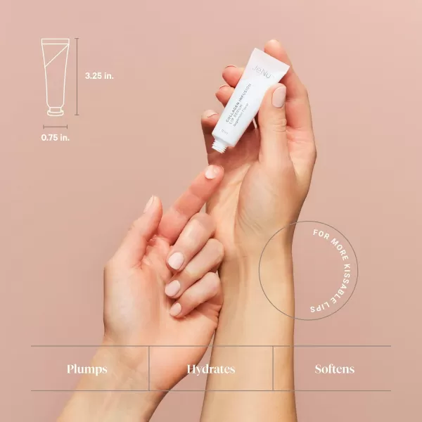 imageTrophy Skin JeNu Collagen Infusion Lip Serum  Lip Plumper and Moisturizer with Sugarmint Flavor Peppermint Oil Beeswax Sunflower Oil and Ginger Root Extract  11 mL