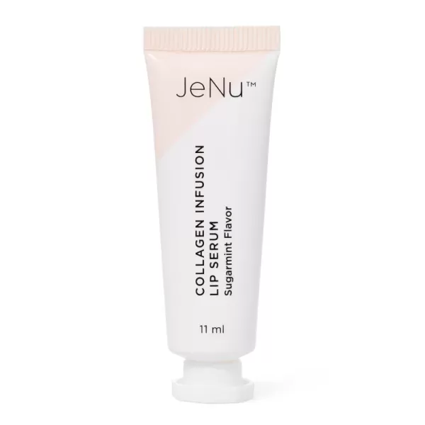 imageTrophy Skin JeNu Collagen Infusion Lip Serum  Lip Plumper and Moisturizer with Sugarmint Flavor Peppermint Oil Beeswax Sunflower Oil and Ginger Root Extract  11 mL