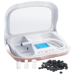imageTrophy Skin MicrodermMD  At Home Microdermabrasion Kit  Anti Aging and Acne Treatment  Contains Real Diamond and Pore Extractor Tips to Rejuvenate Skin and Reduce Acne Scars  MintWhite