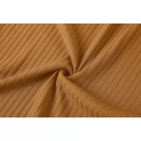 Urban CoCo Elastic Skinny High Waist Solid Ribbed Knit Office Pencil SkirtCamel