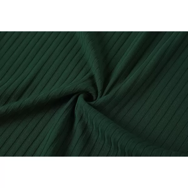 Urban CoCo Elastic Skinny High Waist Solid Ribbed Knit Office Pencil SkirtDark Green