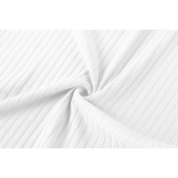 Urban CoCo Elastic Skinny High Waist Solid Ribbed Knit Office Pencil SkirtWhite